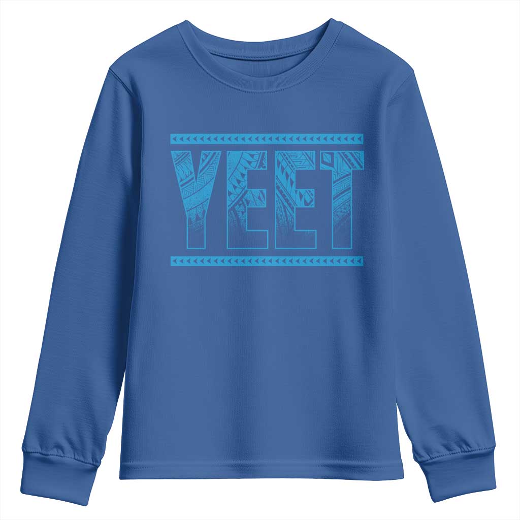 Yeet Funny Wrestling Slang Quote Tribal Art Youth Sweatshirt