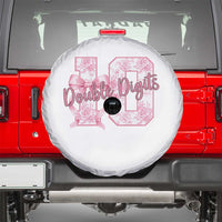 10th Birthday Spare Tire Cover Double Digits Pink Coquette Bow 10 Year Old Aesthetic