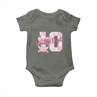 10th Birthday Baby Onesie Double Digits Pink Coquette Bow 10 Year Old Aesthetic