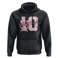 10th Birthday Hoodie Double Digits Pink Coquette Bow 10 Year Old Aesthetic