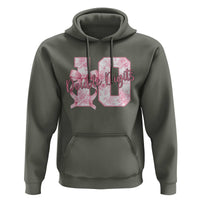 10th Birthday Hoodie Double Digits Pink Coquette Bow 10 Year Old Aesthetic