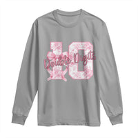 10th Birthday Long Sleeve Shirt Double Digits Pink Coquette Bow 10 Year Old Aesthetic