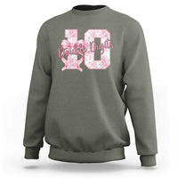 10th Birthday Sweatshirt Double Digits Pink Coquette Bow 10 Year Old Aesthetic