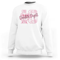 10th Birthday Sweatshirt Double Digits Pink Coquette Bow 10 Year Old Aesthetic