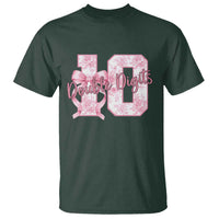 10th Birthday T Shirt Double Digits Pink Coquette Bow 10 Year Old Aesthetic