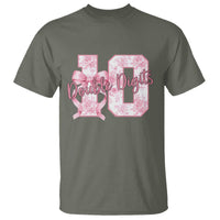 10th Birthday T Shirt Double Digits Pink Coquette Bow 10 Year Old Aesthetic