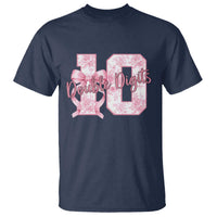10th Birthday T Shirt Double Digits Pink Coquette Bow 10 Year Old Aesthetic