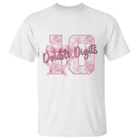 10th Birthday T Shirt Double Digits Pink Coquette Bow 10 Year Old Aesthetic