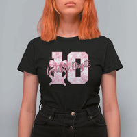 10th Birthday T Shirt For Women Double Digits Pink Coquette Bow 10 Year Old Aesthetic