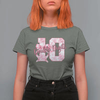 10th Birthday T Shirt For Women Double Digits Pink Coquette Bow 10 Year Old Aesthetic
