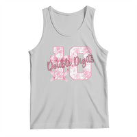 10th Birthday Tank Top Double Digits Pink Coquette Bow 10 Year Old Aesthetic