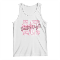 10th Birthday Tank Top Double Digits Pink Coquette Bow 10 Year Old Aesthetic