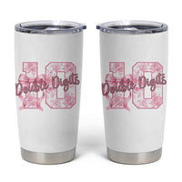 10th Birthday Tumbler Cup Double Digits Pink Coquette Bow 10 Year Old Aesthetic