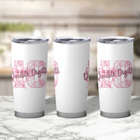 10th Birthday Tumbler Cup Double Digits Pink Coquette Bow 10 Year Old Aesthetic
