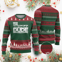 The Birthday Dude Ugly Christmas Sweater Funny Birthday Guy Gift