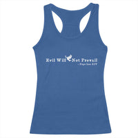 Evil Will Not Prevail Pope Leo XIV Racerback Tank Top