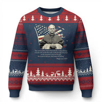 Pope Leo XIV Ugly Christmas Sweater You Cannot Follow Both Christ And The Cruelty Of Kings
