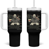 Pope Leo XIV Tumbler With Handle You Cannot Follow Both Christ And The Cruelty Of Kings