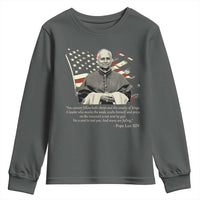 Pope Leo XIV Youth Sweatshirt You Cannot Follow Both Christ And The Cruelty Of Kings