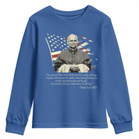 Pope Leo XIV Youth Sweatshirt You Cannot Follow Both Christ And The Cruelty Of Kings