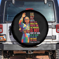 Pope Leo XIV No Kings Spare Tire Cover You Cannot Follow Both Christ And The Cruelty Of Kings
