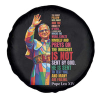Pope Leo XIV No Kings Spare Tire Cover You Cannot Follow Both Christ And The Cruelty Of Kings