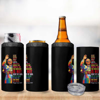 Pope Leo XIV No Kings 4 in 1 Can Cooler Tumbler You Cannot Follow Both Christ And The Cruelty Of Kings