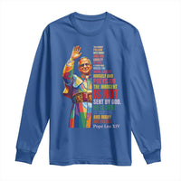 Pope Leo XIV No Kings Long Sleeve Shirt You Cannot Follow Both Christ And The Cruelty Of Kings