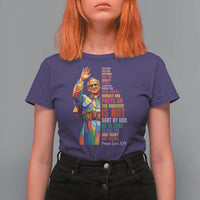Pope Leo XIV No Kings T Shirt For Women You Cannot Follow Both Christ And The Cruelty Of Kings