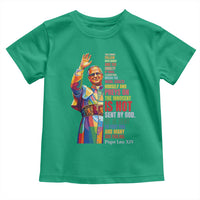 Pope Leo XIV No Kings Toddler T Shirt You Cannot Follow Both Christ And The Cruelty Of Kings