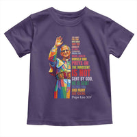 Pope Leo XIV No Kings Toddler T Shirt You Cannot Follow Both Christ And The Cruelty Of Kings