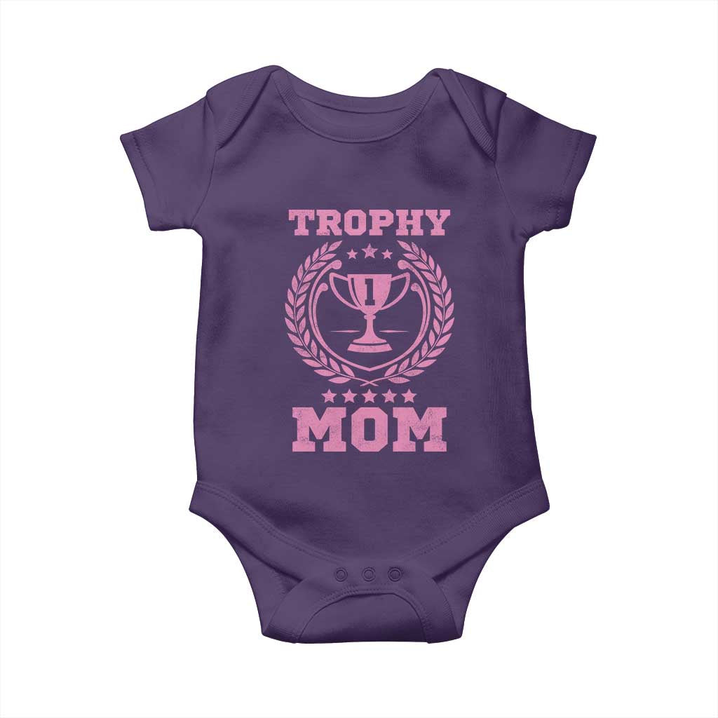 Trophy Mom Baby Onesie Number One Mama Funny Mother's Day