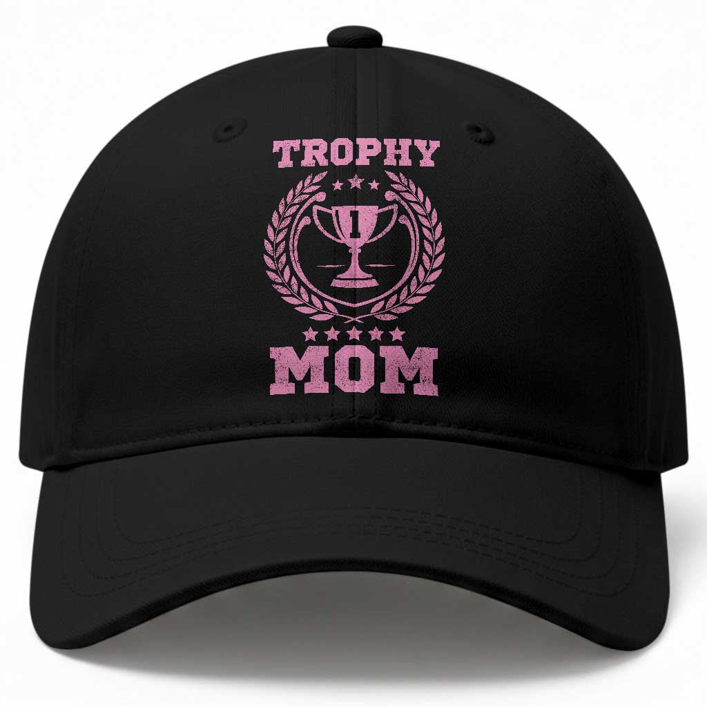 Trophy Mom Baseball Cap Number One Mama Funny Mother's Day