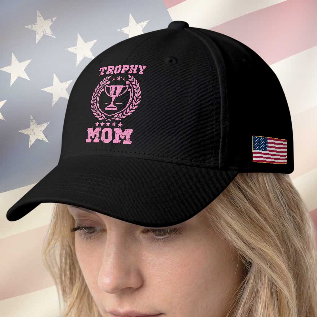 Trophy Mom Baseball Cap Number One Mama Funny Mother's Day