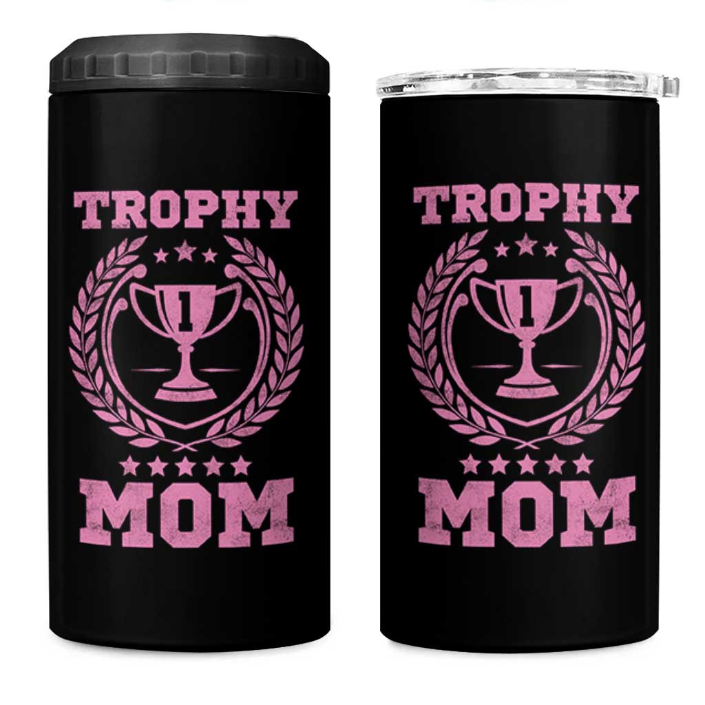 Trophy Mom 4 in 1 Can Cooler Tumbler Number One Mama Funny Mother's Day