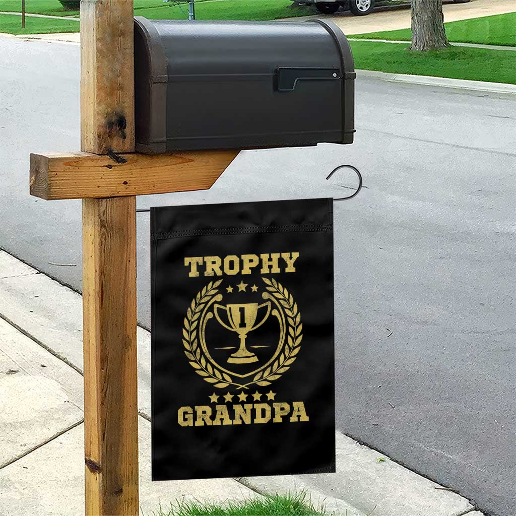 Trophy Grandpa Garden Flag Funny Number One Grandfather