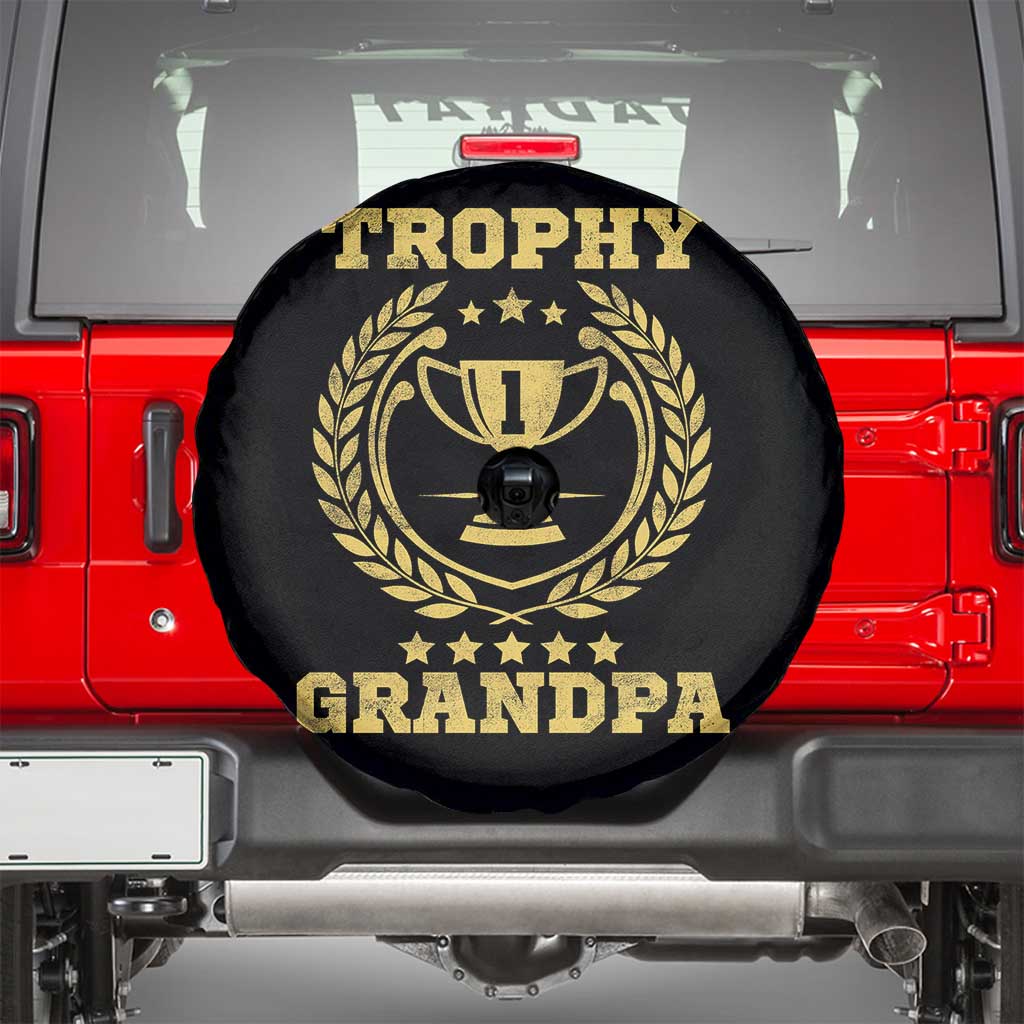 Trophy Grandpa Spare Tire Cover Funny Number One Grandfather