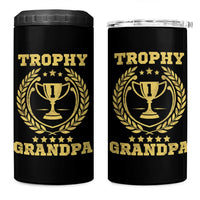 Trophy Grandpa 4 in 1 Can Cooler Tumbler Funny Number One Grandfather