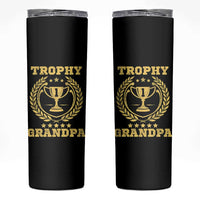 Trophy Grandpa Skinny Tumbler Funny Number One Grandfather