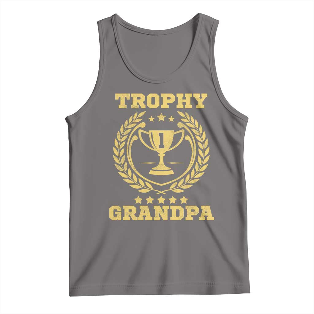 Trophy Grandpa Tank Top Funny Number One Grandfather