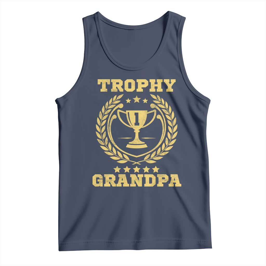 Trophy Grandpa Tank Top Funny Number One Grandfather