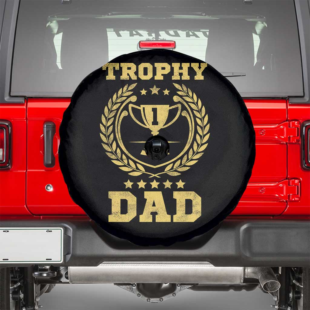 Trophy Dad Spare Tire Cover Number One Daddy Funny Dad Joke