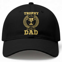 Trophy Dad Baseball Cap Number One Daddy Funny Dad Joke