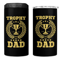 Trophy Dad 4 in 1 Can Cooler Tumbler Number One Daddy Funny Dad Joke