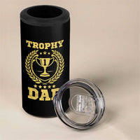 Trophy Dad 4 in 1 Can Cooler Tumbler Number One Daddy Funny Dad Joke