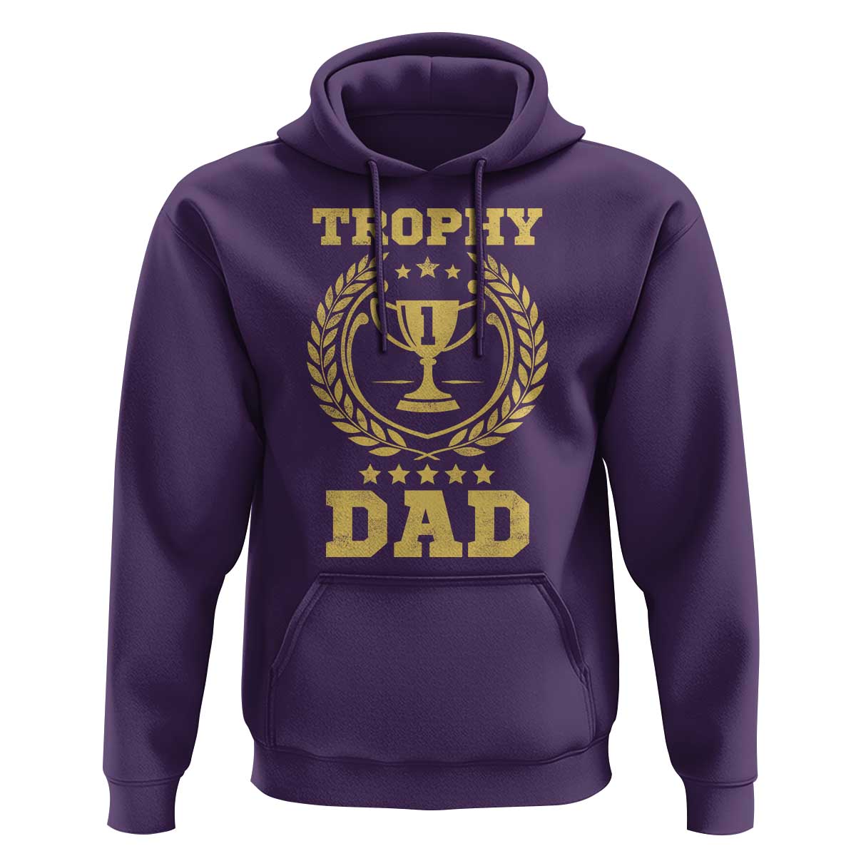 Trophy Dad Hoodie Number One Daddy Funny Dad Joke