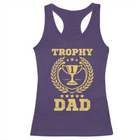 Trophy Dad Racerback Tank Top Number One Daddy Funny Dad Joke