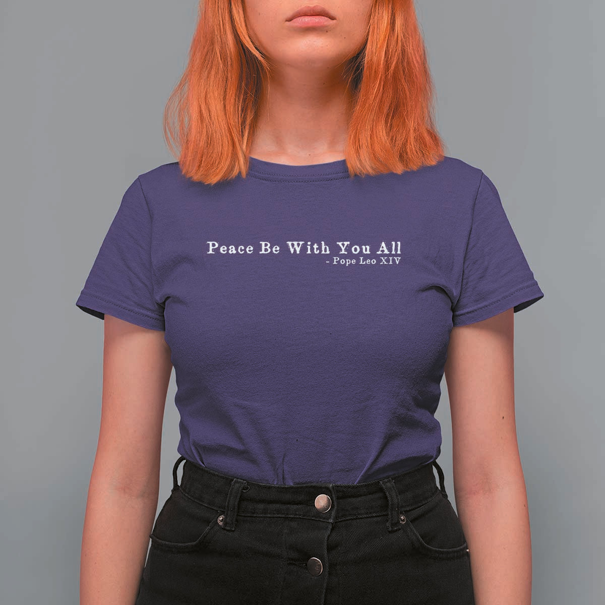 Peace Be With You All Pope Leo XIV T Shirt For Women