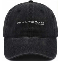 Peace Be With You All Pope Leo XIV Washed Cotton Baseball Cap