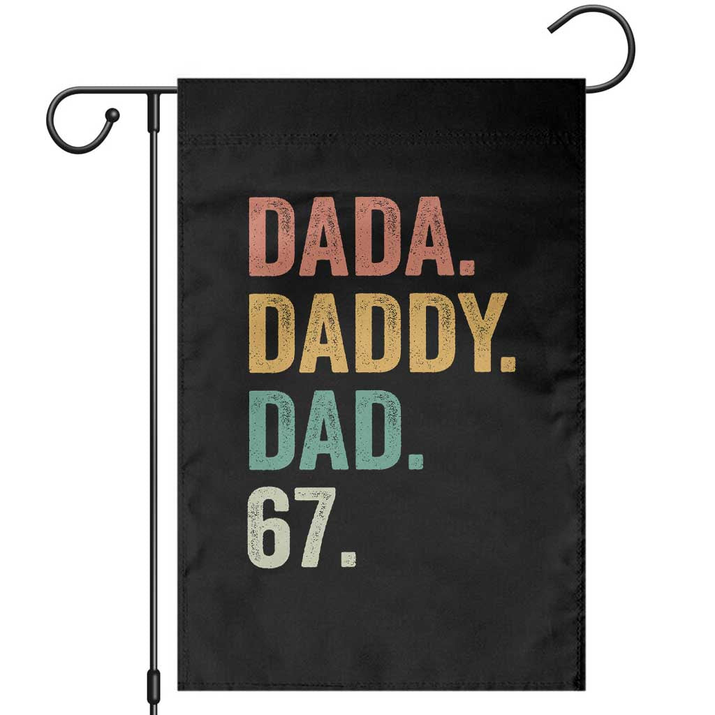 Dada Daddy Dad 67 Garden Flag Funny Six Seven Father's Day